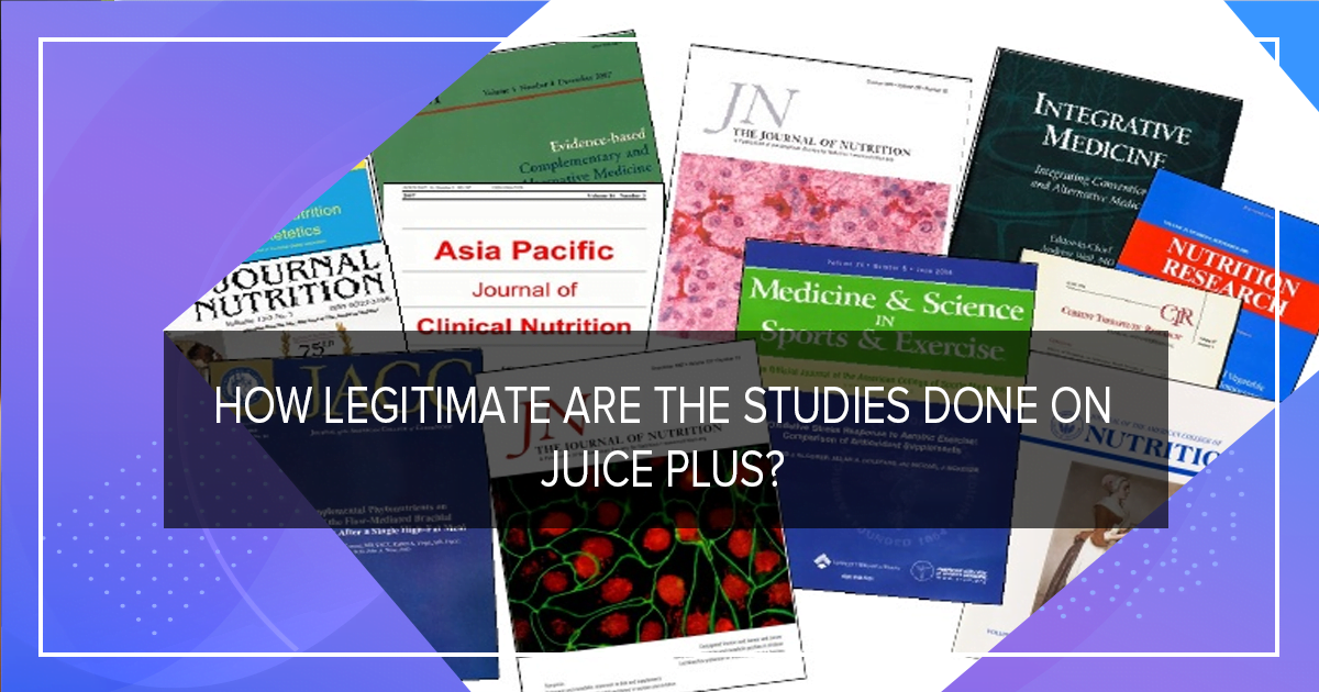 How legitimate are the studies done on Juice Plus?